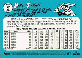 2021 Topps - 1965 Topps Redux Chrome #TH65-3 Mike Trout Back