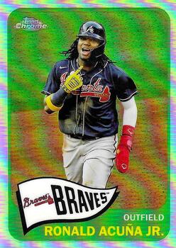 2021 Topps - 1965 Topps Redux Chrome #TH65-6 Ronald Acuña Jr. Front