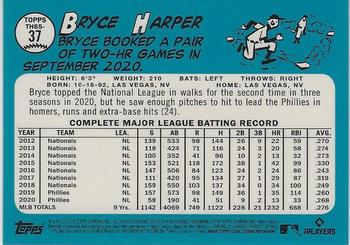 2021 Topps - 1965 Topps Redux Chrome #TH65-37 Bryce Harper Back