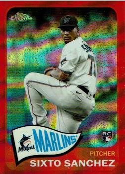 2021 Topps - 1965 Topps Redux Chrome Red Refractor #TH65-18 Sixto Sanchez Front