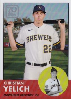 2021 Topps - 70 Years of Topps Baseball Chrome (Series 2) #70YTC-13 Christian Yelich Front