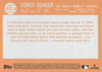 2021 Topps - 70 Years of Topps Baseball Chrome (Series 2) #70YTC-14 Corey Seager Back