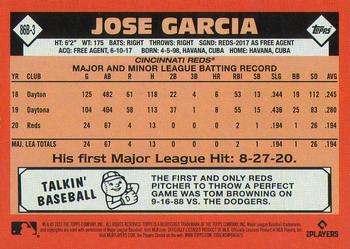 2021 Topps - 1986 Topps Baseball 35th Anniversary (Series Two) #86B-3 Jose Garcia Back