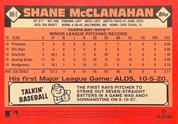2021 Topps - 1986 Topps Baseball 35th Anniversary (Series Two) #86B-5 Shane McClanahan Back