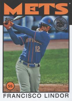 2021 Topps - 1986 Topps Baseball 35th Anniversary (Series Two) #86B-12 Francisco Lindor Front