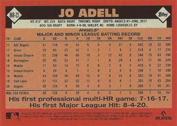 2021 Topps - 1986 Topps Baseball 35th Anniversary (Series Two) #86B-23 Jo Adell Back