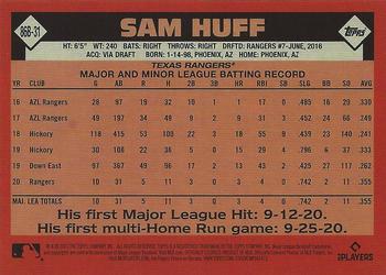 2021 Topps - 1986 Topps Baseball 35th Anniversary (Series Two) #86B-31 Sam Huff Back