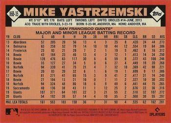 2021 Topps - 1986 Topps Baseball 35th Anniversary (Series Two) #86B-35 Mike Yastrzemski Back