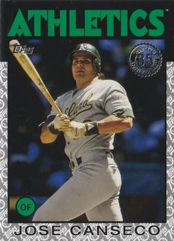 2021 Topps - 1986 Topps Baseball 35th Anniversary Platinum (Series Two) #86B-22 Jose Canseco Front