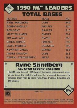 2021 Topps - 1986 Topps Baseball 35th Anniversary All-Stars #86AS-24 Ryne Sandberg Back
