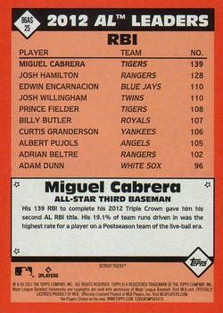 2021 Topps - 1986 Topps Baseball 35th Anniversary All-Stars #86AS-25 Miguel Cabrera Back