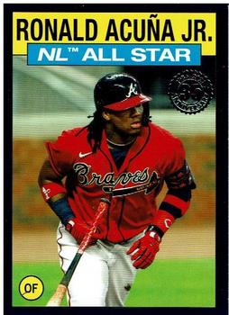 2021 Topps - 1986 Topps Baseball 35th Anniversary All-Stars Blue #86AS-39 Ronald Acuña Jr. Front
