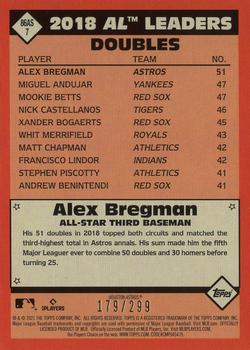 2021 Topps - 1986 Topps Baseball 35th Anniversary All-Stars Black #86AS-7 Alex Bregman Back
