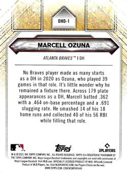 2021 Topps - DH Debuts #DHD-1 Marcell Ozuna Back