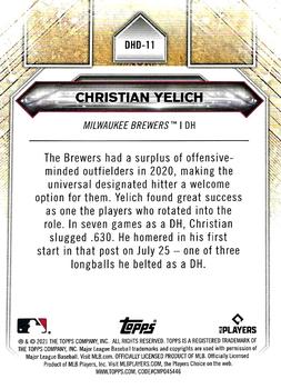 2021 Topps - DH Debuts #DHD-11 Christian Yelich Back