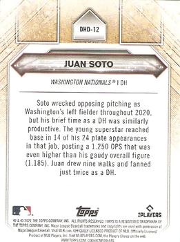 2021 Topps - DH Debuts #DHD-12 Juan Soto Back