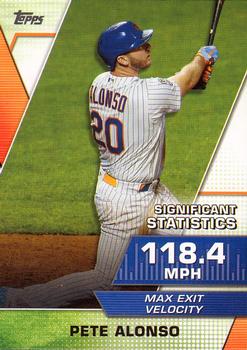 2021 Topps - Significant Statistics #SS-1 Pete Alonso Front