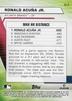 2021 Topps - Significant Statistics #SS-3 Ronald Acuña Jr. Back