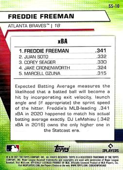 2021 Topps - Significant Statistics #SS-10 Freddie Freeman Back