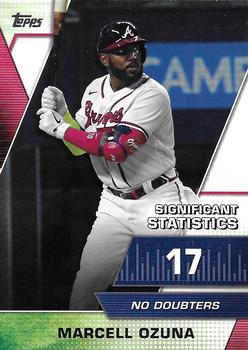 2021 Topps - Significant Statistics #SS-15 Marcell Ozuna Front
