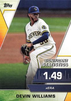 2021 Topps - Significant Statistics #SS-18 Devin Williams Front