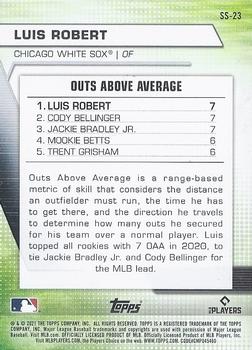 2021 Topps - Significant Statistics #SS-23 Luis Robert Back