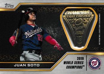 2021 Topps - World Series Rings Commemorative Manufactured Relics #WSR-JS Juan Soto Front
