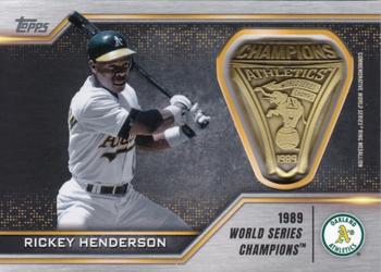 2021 Topps - World Series Rings Commemorative Manufactured Relics #WSR-RH Rickey Henderson Front