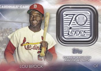 2021 Topps - 70th Anniversary Logo Patch (Series 2) #T70P-LB Lou Brock Front