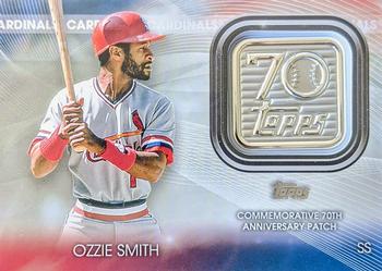 2021 Topps - 70th Anniversary Logo Patch (Series 2) #T70P-OS Ozzie Smith Front