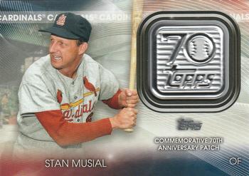 2021 Topps - 70th Anniversary Logo Patch (Series 2) #T70P-SM Stan Musial Front