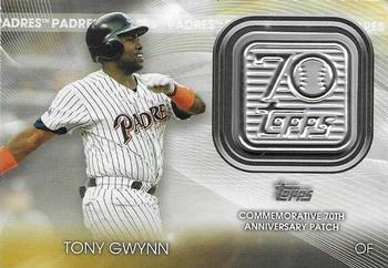 2021 Topps - 70th Anniversary Logo Patch (Series 2) #T70P-TG Tony Gwynn Front