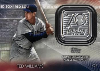2021 Topps - 70th Anniversary Logo Patch (Series 2) #T70P-TW Ted Williams Front
