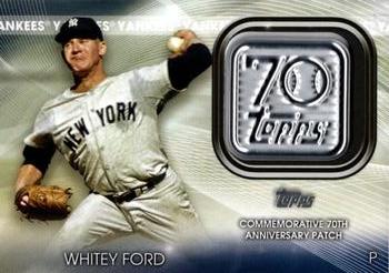 2021 Topps - 70th Anniversary Logo Patch (Series 2) #T70P-WF Whitey Ford Front