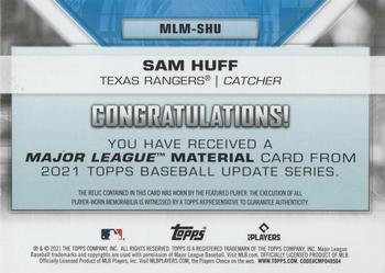 2021 Topps - Major League Material Relics (Series Two) #MLM-SHU Sam Huff Back