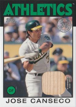 2021 Topps - 1986 Topps Baseball 35th Anniversary Relics (Series Two) #86BR-JCA Jose Canseco Front