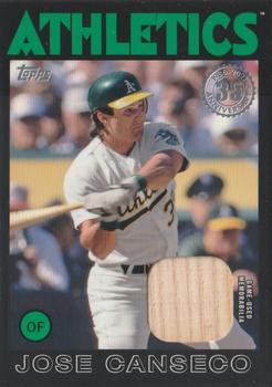 2021 Topps - 1986 Topps Baseball 35th Anniversary Relics Black (Series Two) #86BR-JCA Jose Canseco Front