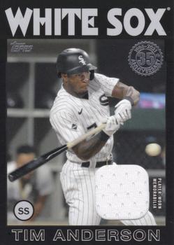 2021 Topps - 1986 Topps Baseball 35th Anniversary Relics Black (Series Two) #86BR-TA Tim Anderson Front