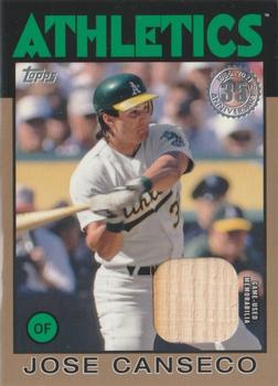 2021 Topps - 1986 Topps Baseball 35th Anniversary Relics Gold (Series Two) #86BR-JCA Jose Canseco Front