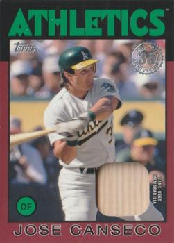 2021 Topps - 1986 Topps Baseball 35th Anniversary Relics Red (Series Two) #86BR-JCA Jose Canseco Front