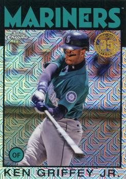 2021 Topps - 1986 Topps Baseball 35th Anniversary Chrome Silver Pack (Series Two) #86TC-2 Ken Griffey Jr. Front