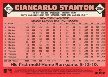 2021 Topps - 1986 Topps Baseball 35th Anniversary Chrome Silver Pack (Series Two) #86TC-4 Giancarlo Stanton Back