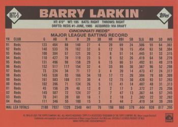 2021 Topps - 1986 Topps Baseball 35th Anniversary Chrome Silver Pack (Series Two) #86TC-5 Barry Larkin Back