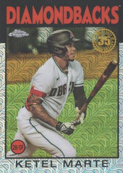 2021 Topps - 1986 Topps Baseball 35th Anniversary Chrome Silver Pack (Series Two) #86TC-18 Ketel Marte Front