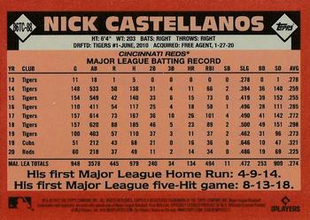 2021 Topps - 1986 Topps Baseball 35th Anniversary Chrome Silver Pack (Series Two) #86TC-88 Nick Castellanos Back