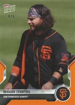 2021 Topps Now Road to Opening Day San Francisco Giants - Orange #OD-439 Brandon Crawford Front