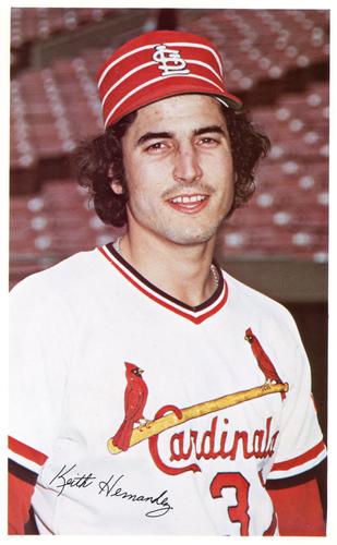 1976 St. Louis Cardinals Picture Pack #NNO John Curtis / Keith Hernandez Back
