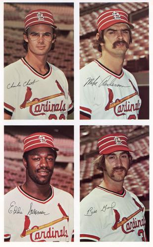 1976 St. Louis Cardinals Picture Pack #NNO Mike Anderson / Charlie Chant / Joe Ferguson / Bill Greif / Eddie Solomon Back