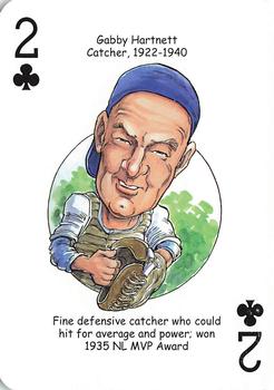 2015 Hero Decks Chicago Cubs Baseball Heroes Playing Cards #2♣ Gabby Hartnett Front