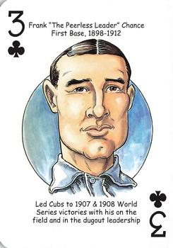 2015 Hero Decks Chicago Cubs Baseball Heroes Playing Cards #3♣ Frank Chance Front